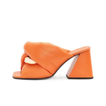 JW Anderson Chain Twist Leather Sandals Women's