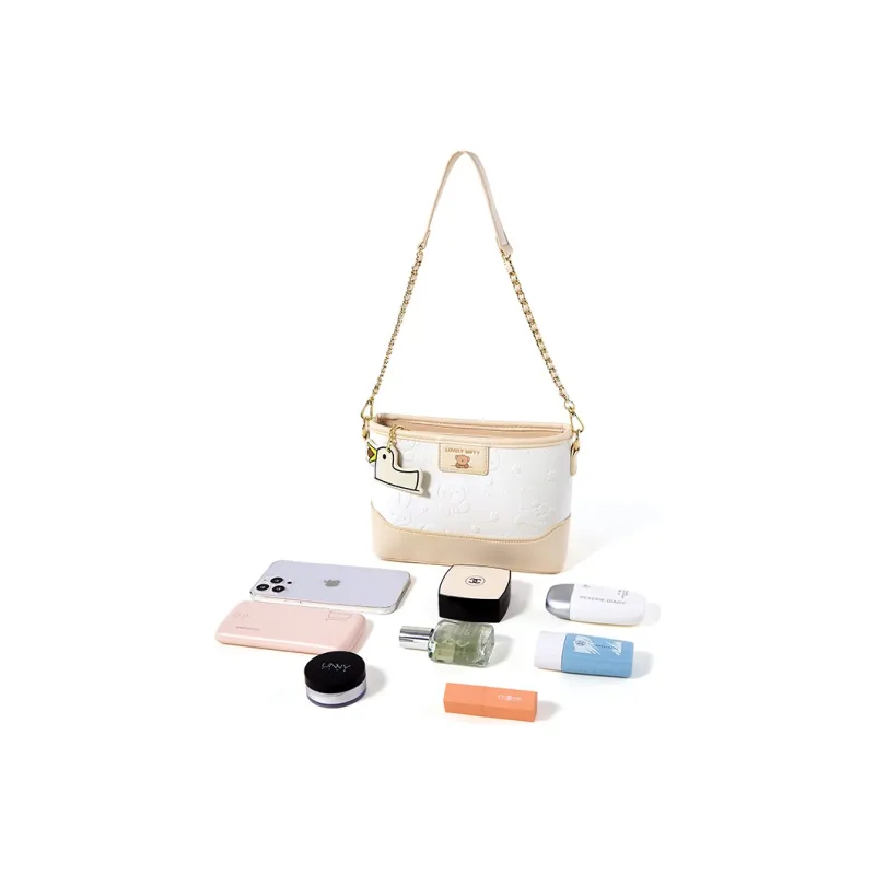 Miffy PU Shoulder Bag Crossbody Bag Small Size Women's Ecru-4
