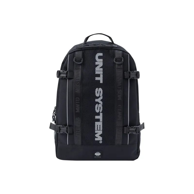 MostwantedLab Polyester Backpack Large Size Unisex Black/Ecru-0