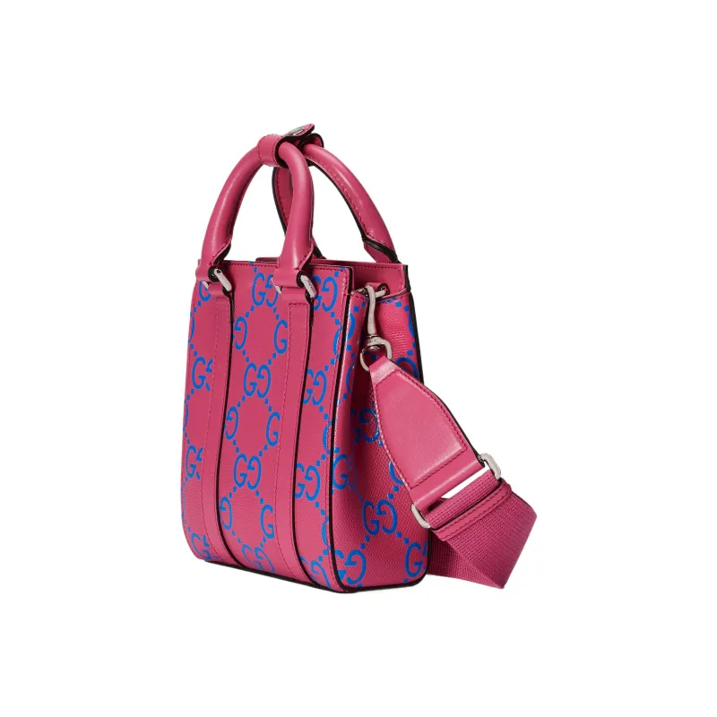 GUCCI Leather Tote Bag, Shopping Bag, Shoulder Bag, Crossbody Bag, Handbag Mini Women's Pink-2