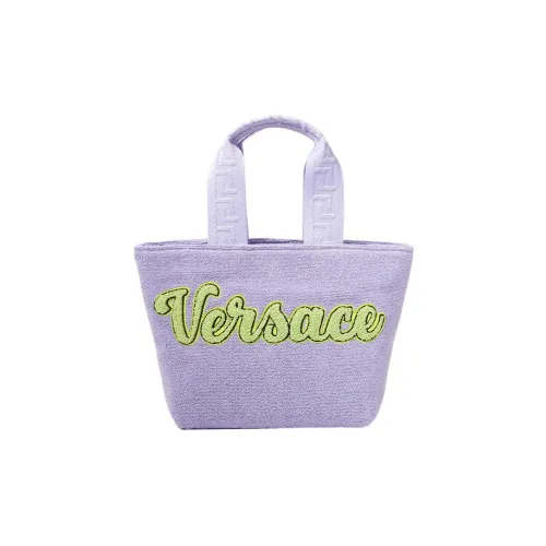 VERSACE Cotton tote Dusy Bag, Shopping Bag, Handbag Trumpets Kids' Light Purple