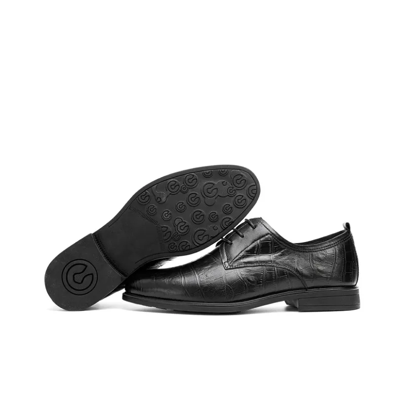 VICKI BROWN Jeans Dress Shoes Men Low Top Black-1