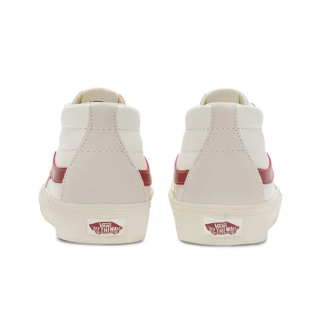 Vans SK8 Mid 'White Red'-4