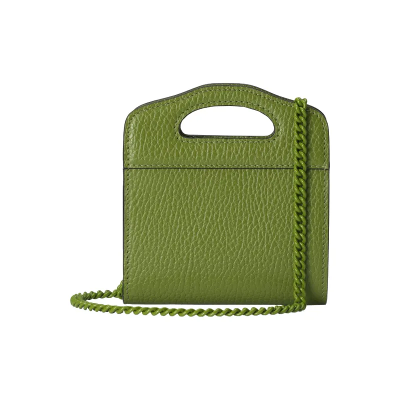 GUCCI GG Marmont Leather Card Holder Women's Green-1