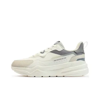 361° Abrasion Resistant Thermal Low Top Sports Casual Shoes Men's White Black