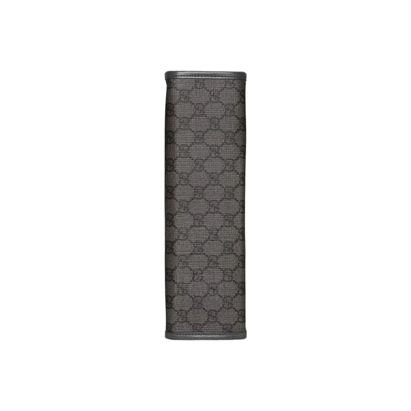 GUCCI Ophidia Canvas With Leather Binding Makeup Bags Clutches Men's Gray & Black-6