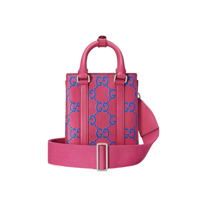 GUCCI Leather Tote Bag, Shopping Bag, Shoulder Bag, Crossbody Bag, Handbag Mini Women's Pink-1