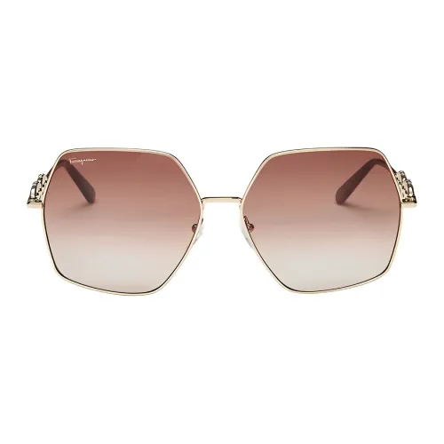 Ferragamo Sunglasses Women's Gold