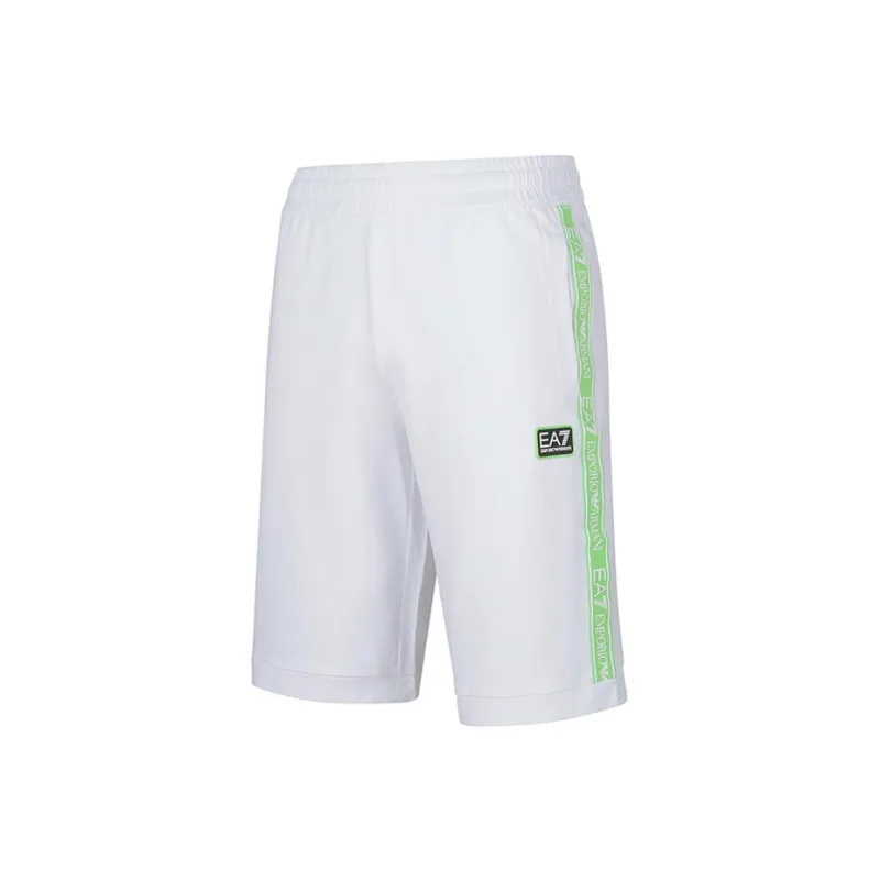 EMPORIO ARMANI Casual Shorts Men White Green-2