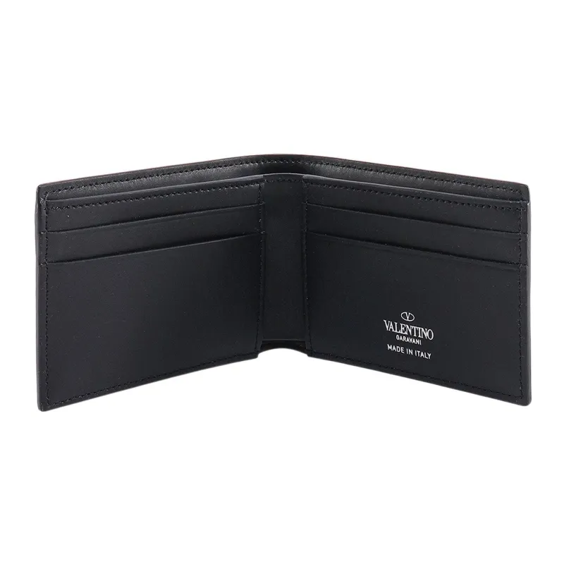 Valentino VLTN Leather Wallet Men's Black-2