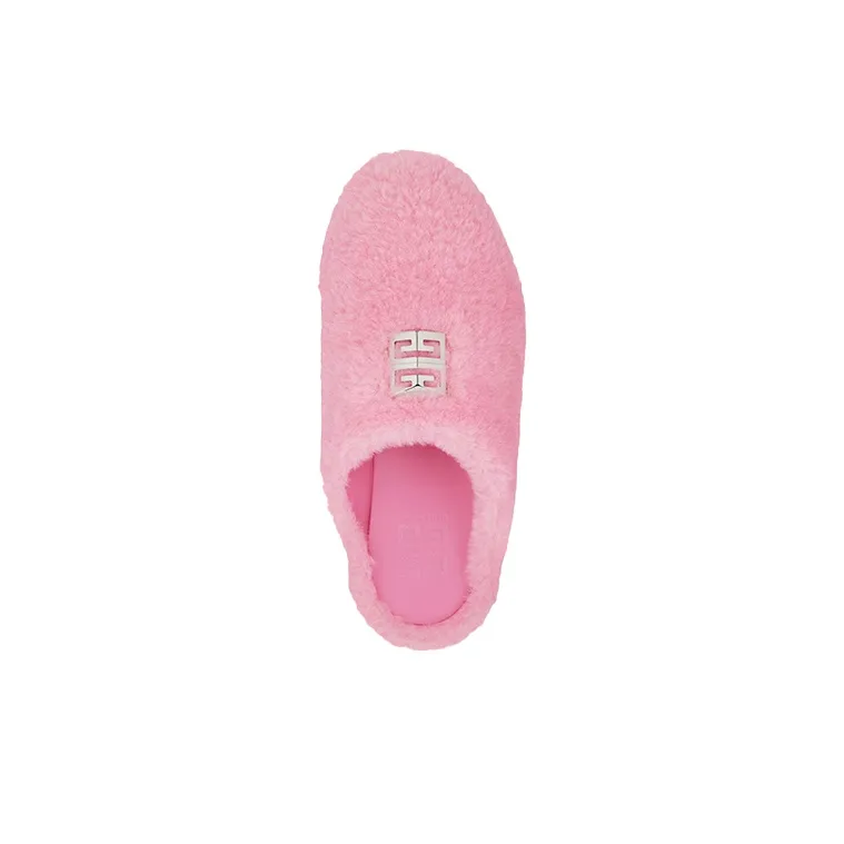 Givenchy 4G Closed Toe Slippers Women's Pink-2