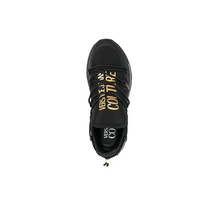 VERSACE JEANS Couture Versace Cushioning Low Top Sports Casual Shoes Men's Black-3