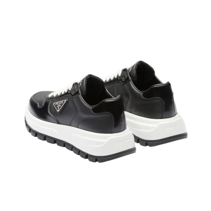 PRADA Cushioning Low Top Sports Casual Shoes Women's Black-4