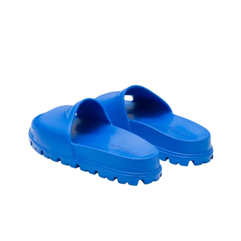 PRADA Rubber Slides Light Blue-3