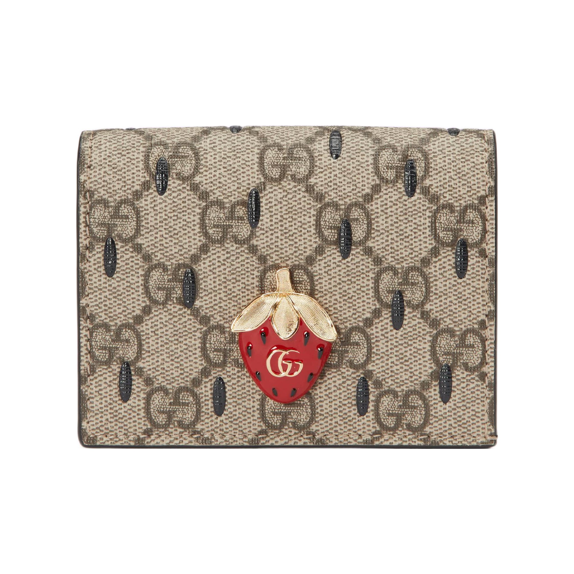 折りたたみ財布 GUCCI Supreme GG fabric wallet グッチ 二つ折り財布 ウェブストライプ GGスプリーム 779854