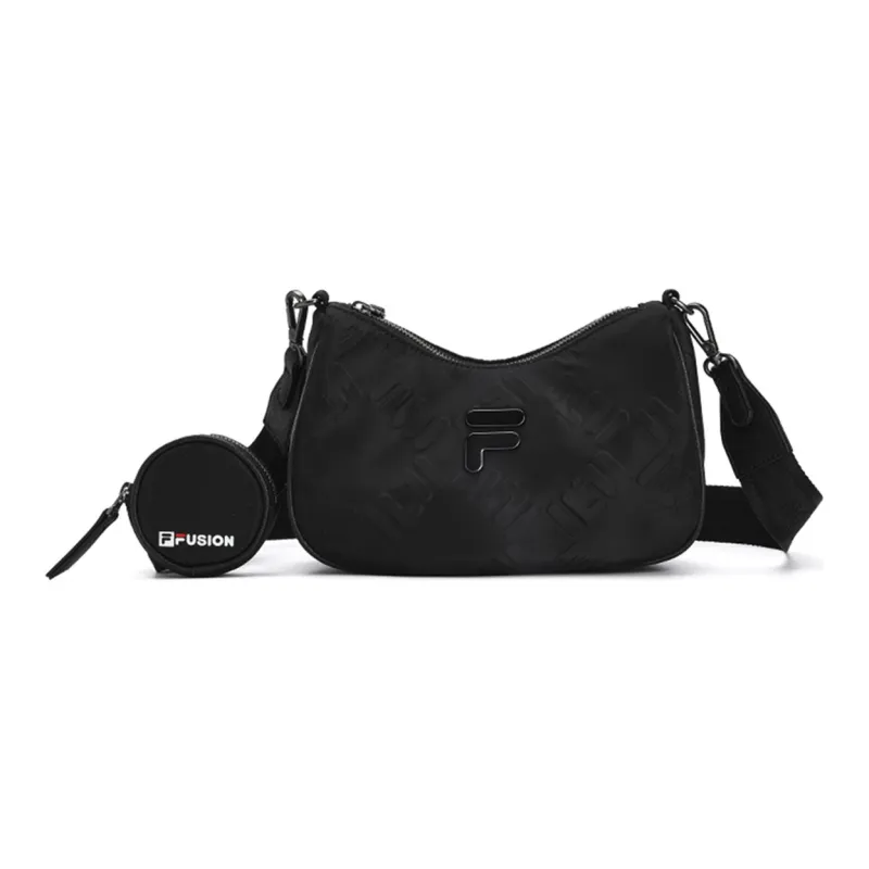 FILA FUSION PU Leather Crossbody Bag Regular Women's Black-0