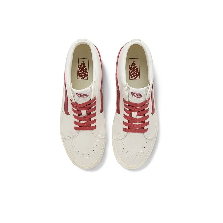 Vans SK8 Mid 'White Red'-3