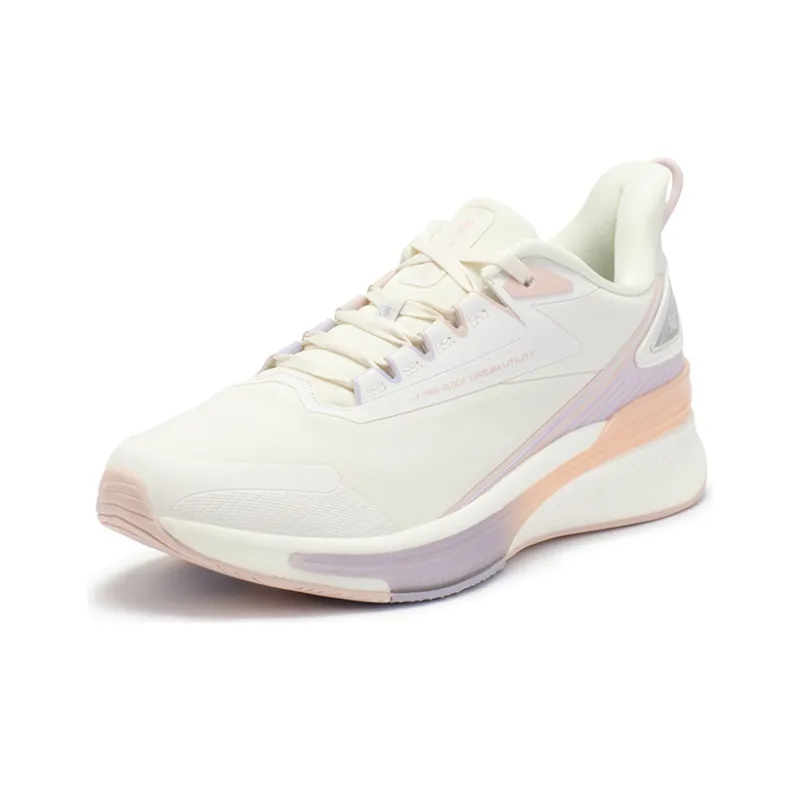 361° Rain Screen 5.0 Anti Slip Wear Resistant Low Top Running Shoes Women's White Pink-1