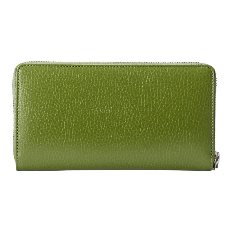 GUCCI GG Marmont Leather Wallet Women's Green-1