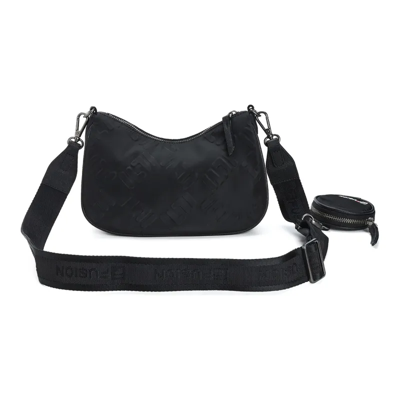 FILA FUSION PU Leather Crossbody Bag Regular Women's Black-2