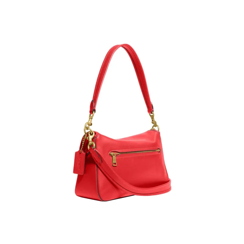 COACH Soft Tabby Leather Portable Crossbody Bag, Shoulder Bag Women's Red-1