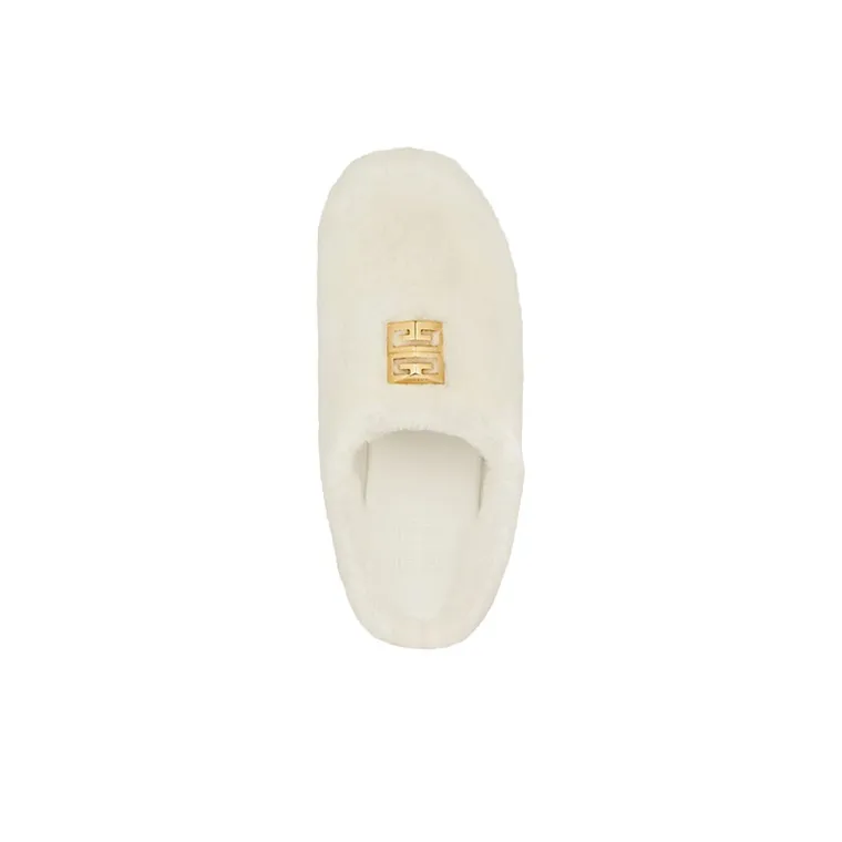 Givenchy 4G Quiet Closed Toe Slippers Women's White-2