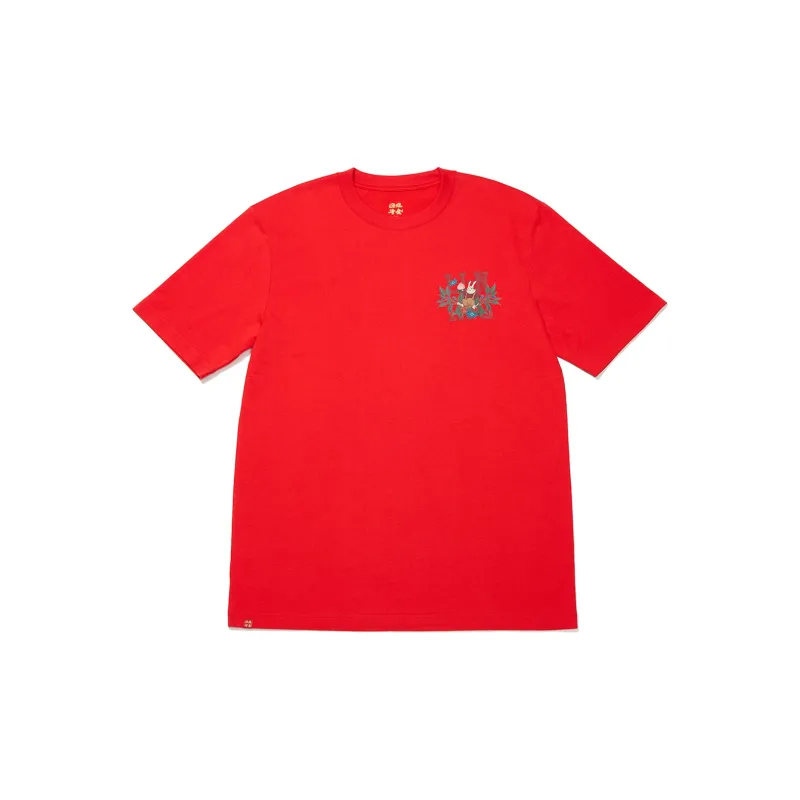 LiNing Sports Life Collection T Shirt Unisex Vermilion-1