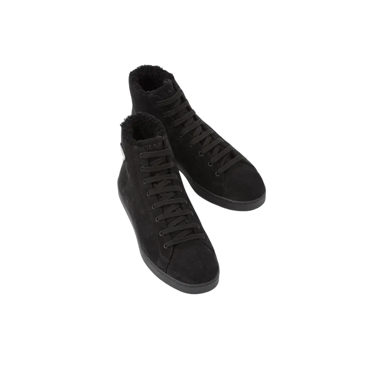 PRADA Stylish Skateboarding Shoes Men's Black-3