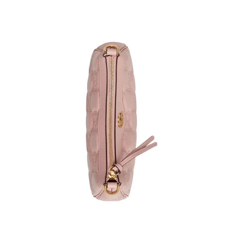 GUCCI GG Matelassé Leather Pochette, Shoulder Bag Shoulder Bag, Handbag Women's Pink-5