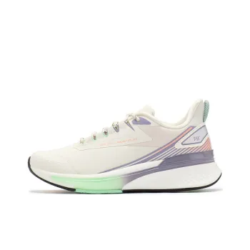 361° Rain Screen 5.0 Anti Slip Wear Resistant Low Top Running Shoes Women's Beige Purple