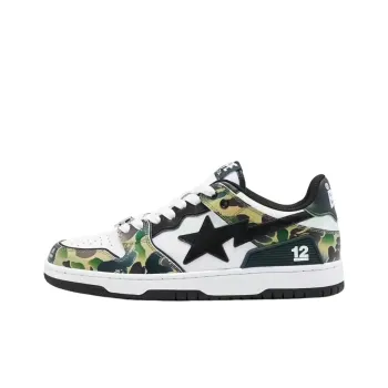 A BATHING APE SK8 China 12th Anniversary Limited Edition Low Top Stylish Skateboarding Shoes Women's Camouflage