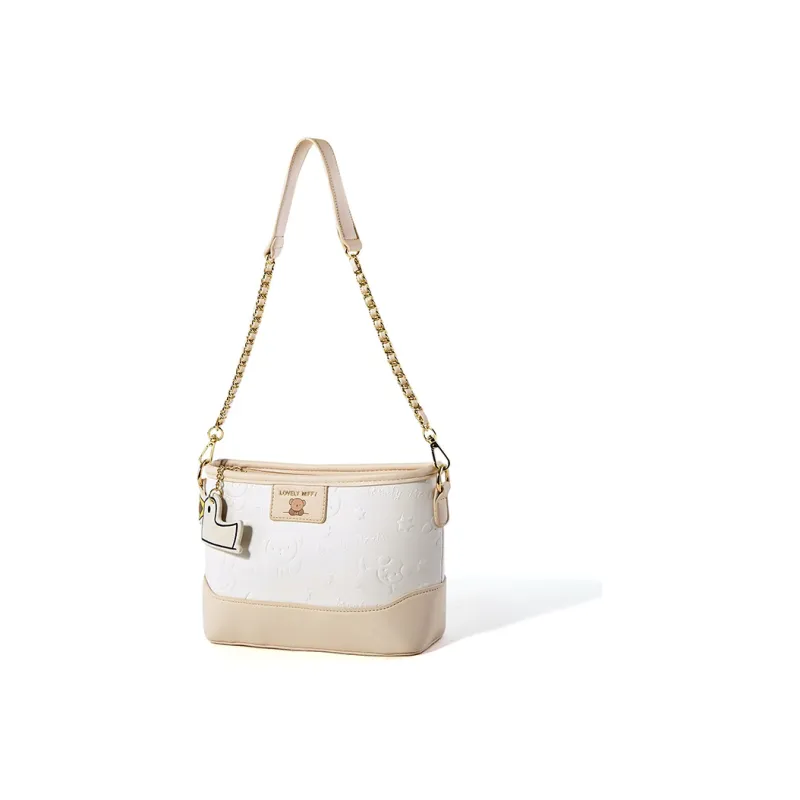 Miffy PU Shoulder Bag Crossbody Bag Small Size Women's Ecru-1