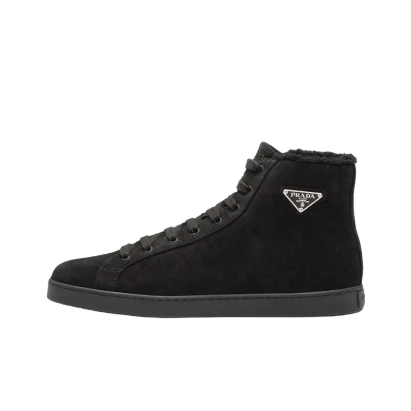 PRADA Stylish Skateboarding Shoes Men's Black-0