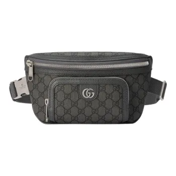 GUCCI Ophidia Canvas Fanny Pack Men's Gray