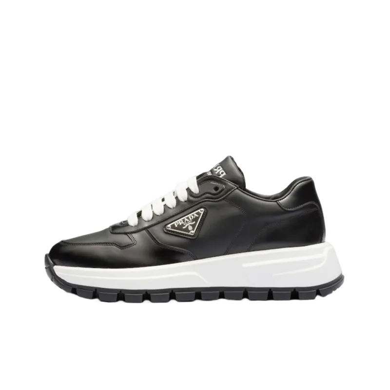 PRADA Cushioning Low Top Sports Casual Shoes Women's Black-0