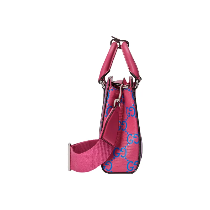 GUCCI Leather Tote Bag, Shopping Bag, Shoulder Bag, Crossbody Bag, Handbag Mini Women's Pink-3