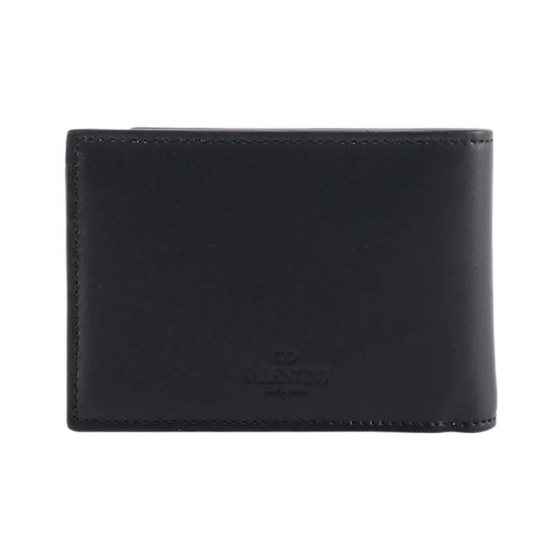 Valentino VLTN Leather Wallet Men's Black-1