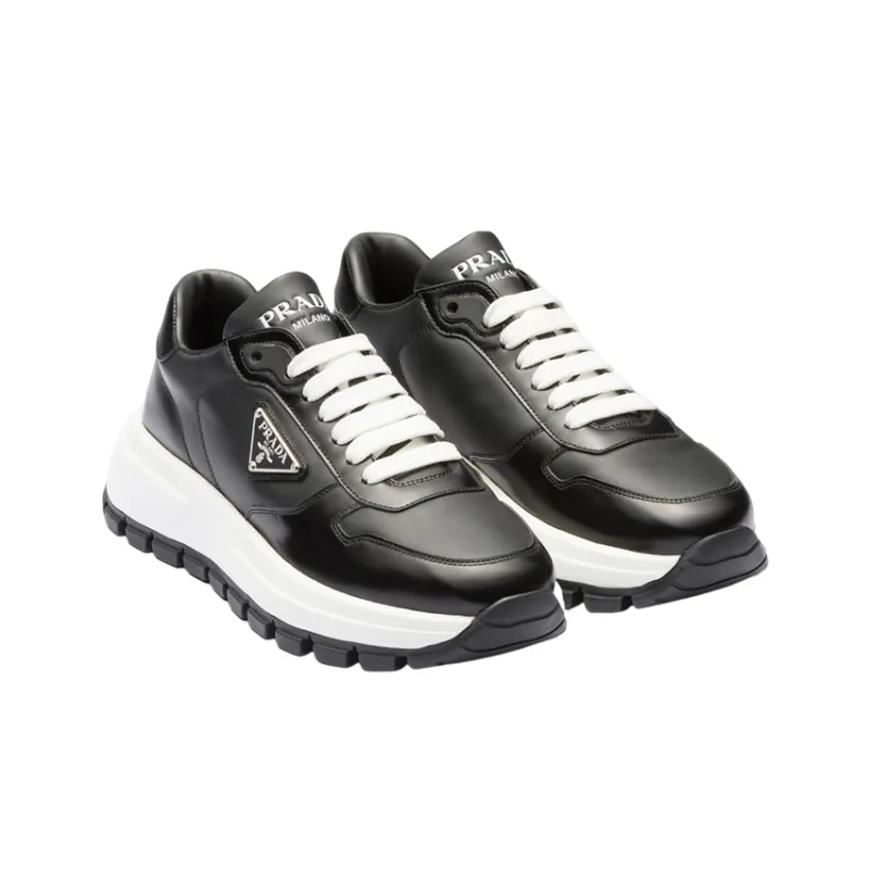 PRADA Cushioning Low Top Sports Casual Shoes Women's Black-2
