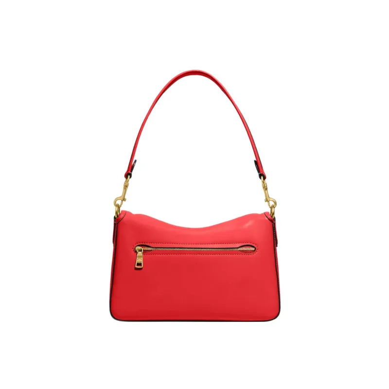 COACH Soft Tabby Leather Portable Crossbody Bag, Shoulder Bag Women's Red-2