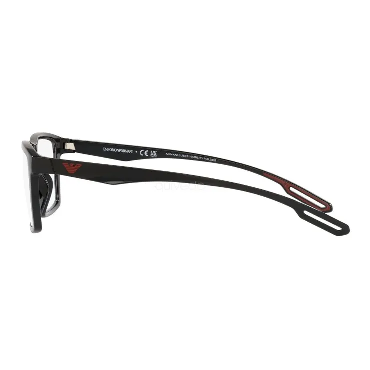 EMPORIO ARMANI Rectangle Frame Clip On Glasses-2