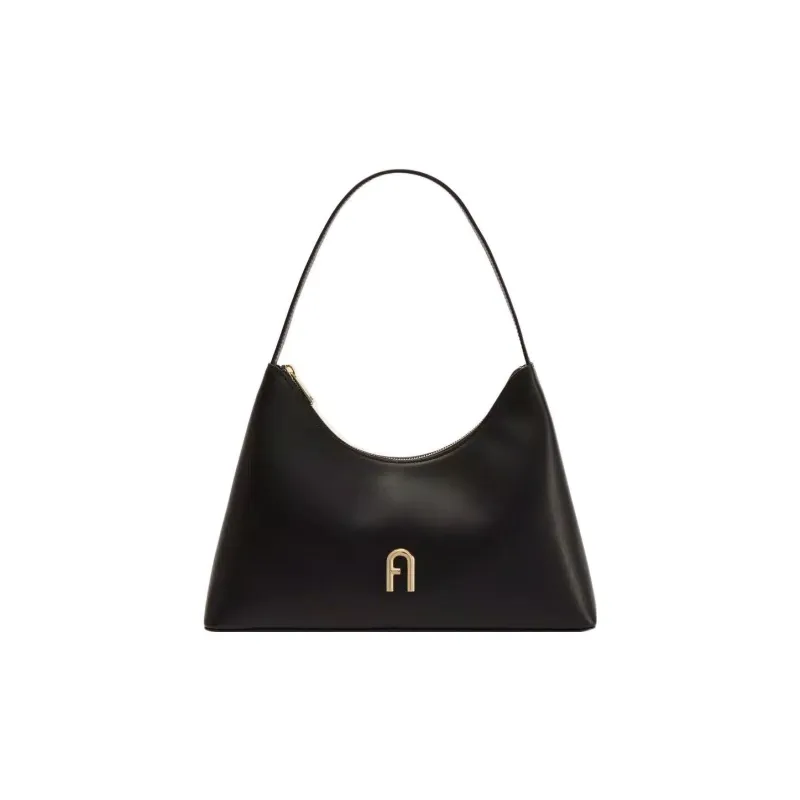 Furla Diamante Calfskin Handbag Shoulder Bag Women's Black-0