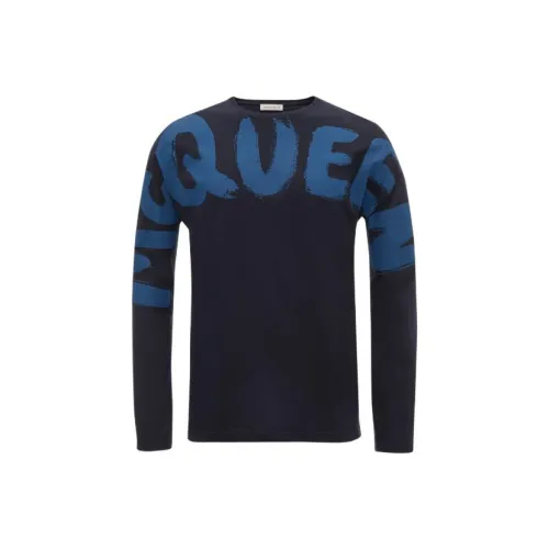 Alexander McQueen SS23 T Shirt Men's Navy Blue