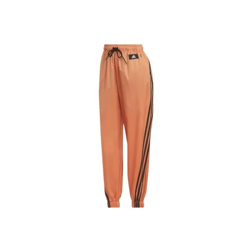 Adidas Knitted Sweatpants Women's Orange