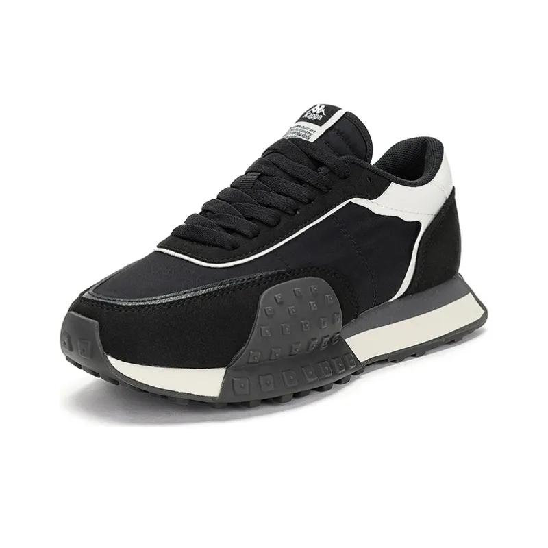 Kappa Low Top Running Shoes Unisex Black White-1