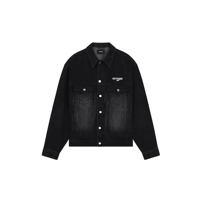 WE11DONE Logo print Denim Jacket-1