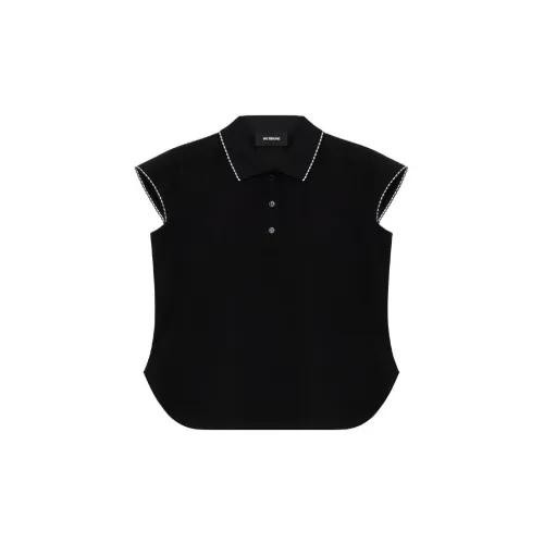 WE11DONE SS23 Polo Shirts Women's Black