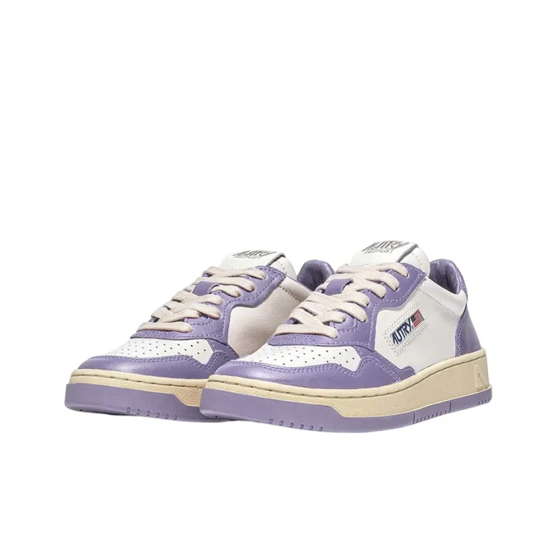 AUTRY Medalist Low Top Bicolor 'White Purple' Women's-1