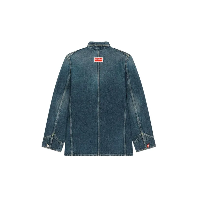 KENZO Pouch-pocket Denim Shirt Jacket-1
