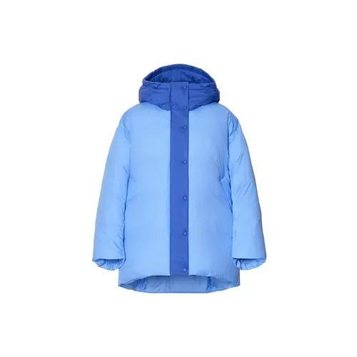 Marni X UNIQLO Down Jackets Women's Aqua Blue