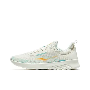 Erke High Speed Low Top Running Shoes Men's White Light Blue